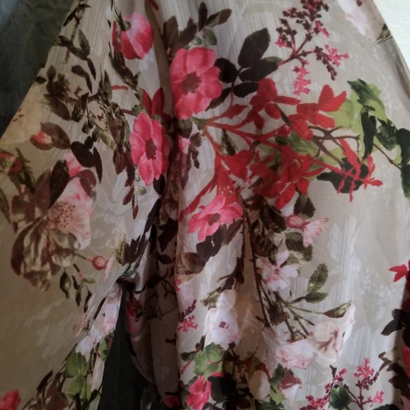 INC Faux Wrap Printed Top 1X - Picture 3 of 5